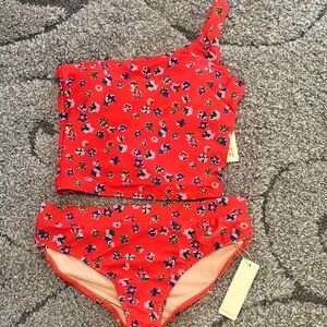 Roolee Red and Blue Bikini Swim Set